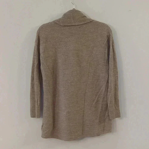 Adrienne‎ Vittadini Sweater Merino Wool 3/4 sleeve size Small Tan - Picture 5 of 9